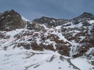 il passaggio per arrivare alla parte bassa del vallone