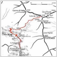 mappa itinerario