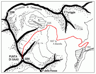 mappa itinerario