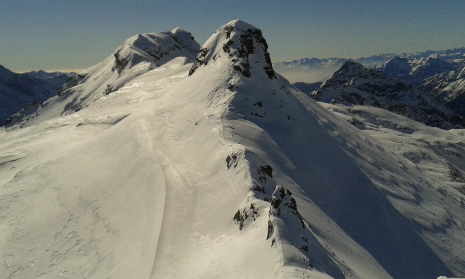 La cima sud vista dalla nord