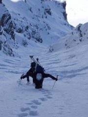Gli ultimi metri a piedi.
