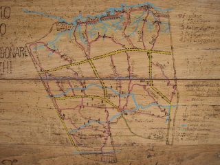 La mappa del bosco con i suoi sentieri