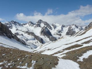 vista verso ovest dal passo