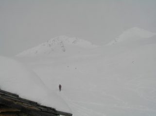 Il colle e a dx la cima