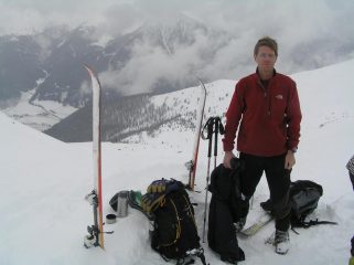 Foto dal colle sulla valle. Tempo inclemente