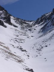 la poca neve che ha comunque rilasciato la slavina