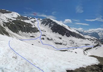 itinerario visto dal colle battaglia