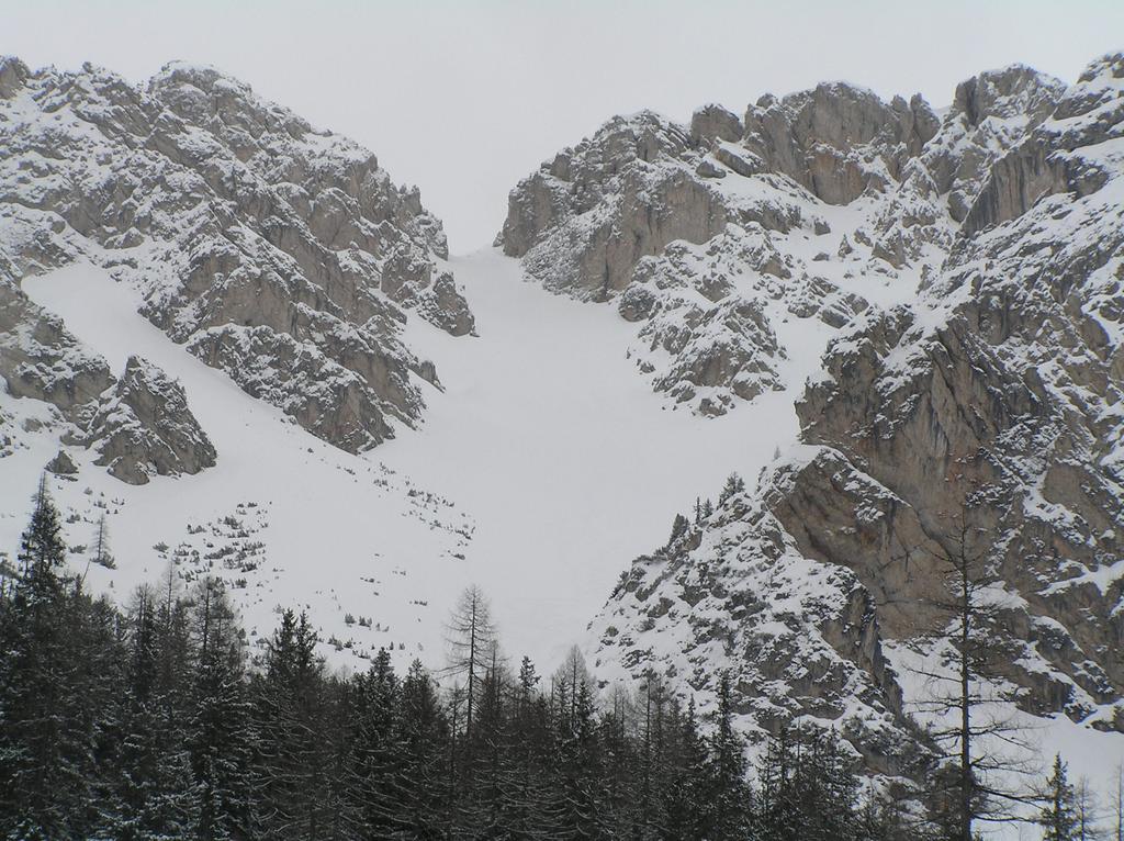 Il canalone di discesa