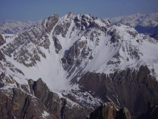 Il Pic Nord de Font Sancte (in ottime condizioni), visto dalla Pointe d’Aval