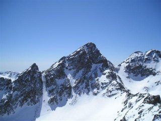 il Corborant: sulla sinistra il canale di accesso alla forcella