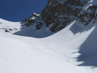 La farina nel vallone sotto il passo Barra della Vagliotta