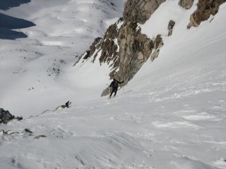 aldo sul tratto più ripido