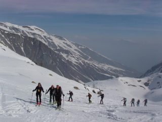 In salita