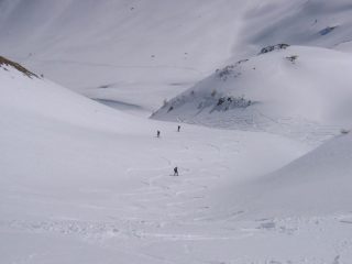 Scendendo verso le Malghe Flassin