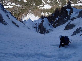 In vista della selletta inferiore (a destra)