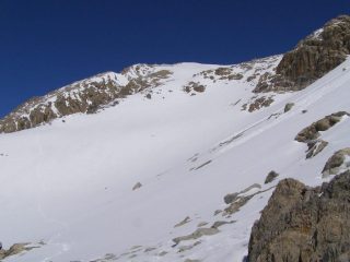 Il pendio-canale di discesa