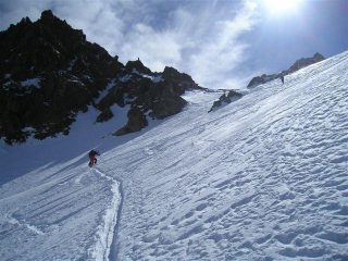 pendio di accesso al colle della lausa