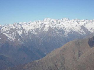 Il gruppo del Gran Paradiso dalla vetta