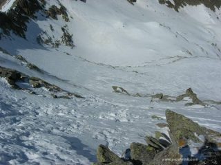 il ripido pendio terminale foto m.conti