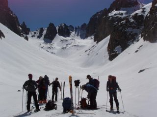 Discesa dal Passo del Prefouns