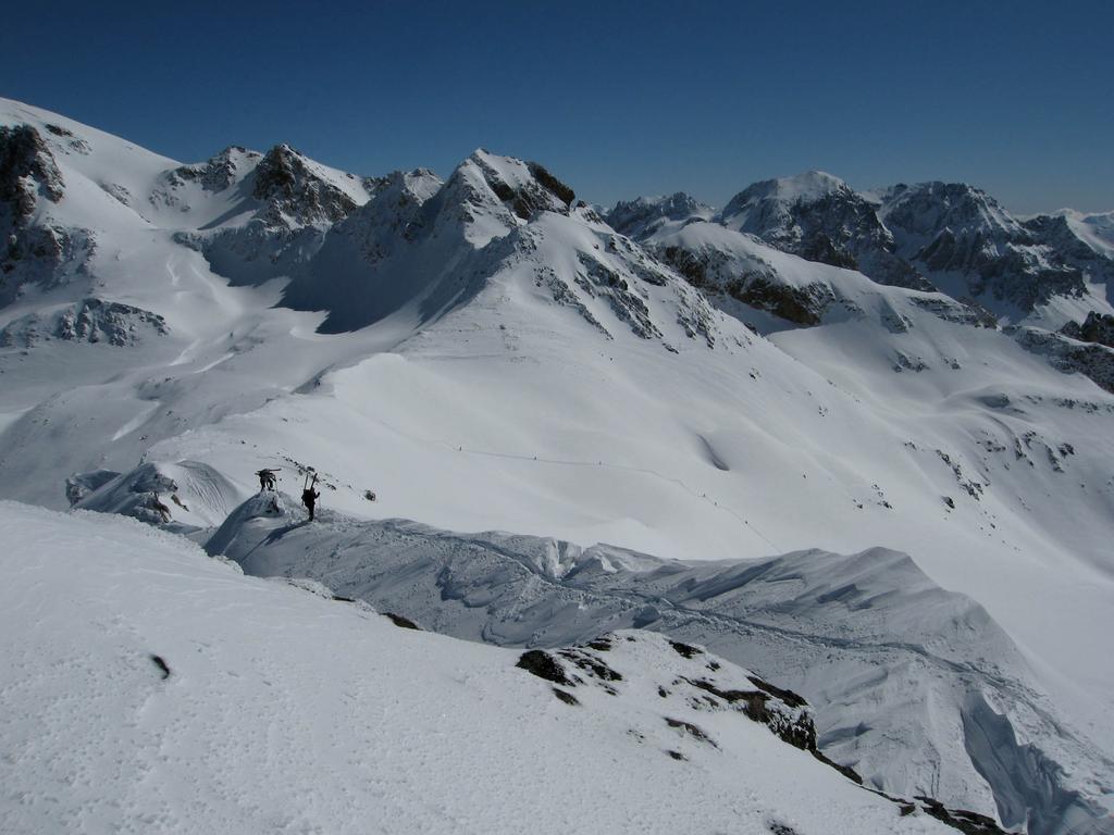 La cresta dal colle di Valmeinier