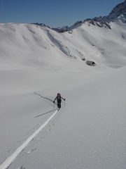 Sullo sfondo il Colle Galibier