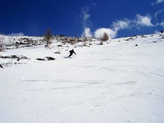 parte alta della discesa