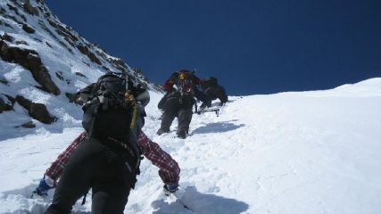 il tratto terminale a piedi