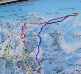 percorso rosso = salita, blu = discesa