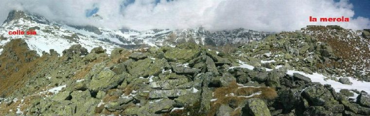 la cresta che collega la merola al colle sià