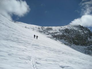pendii superiori poco sotto la vetta