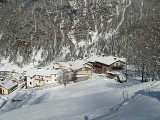 veduta di Indiritti al mattino