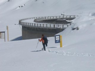 Ciaspolando all'Agnel