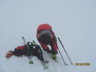 Preparativi per la discesa