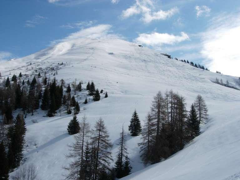 La cima vista dal rifugio