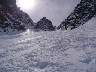Neve lavorata nel conoide