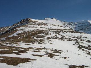 Pendio di salita dalla Riposa