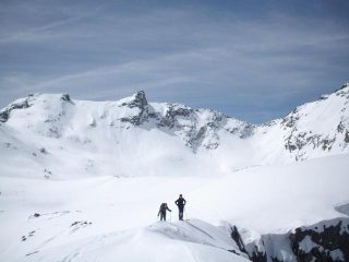 arrivo in cima, sullo sfondo la Montagnetta