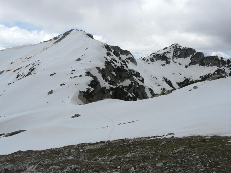 la cresta nord del monte capraro