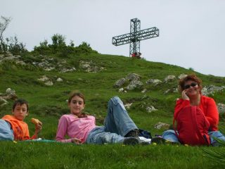 Pausa pranzo in vetta...
