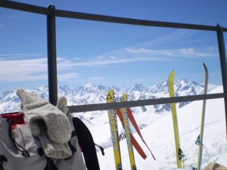 dalla vetta verso les ecrins
