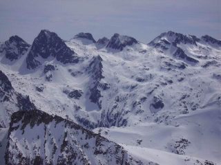 Da Sx Cima di Nasta - Baus - Bastione - Brocan viste dal Malinvern 