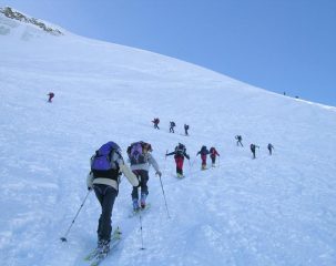 pendio sotto la cima
