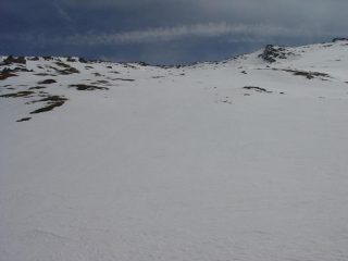 Pendii finali della Pointe du Clot