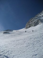 fasi della salita sul pendio alto
