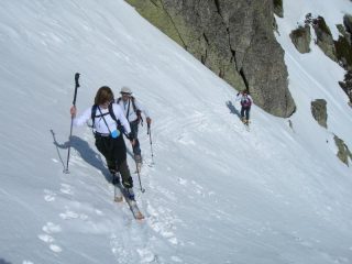 In salita