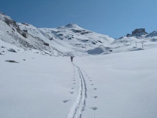 nel tratto mediano prima di svoltare a sinistra