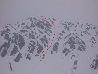 Il Canale centrale (foto di 2 gg prima sotto fitta nevicata!)