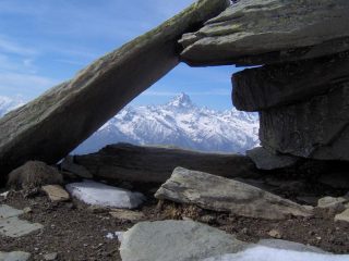 Ottimo scorcio a pochi metri dell'anticima