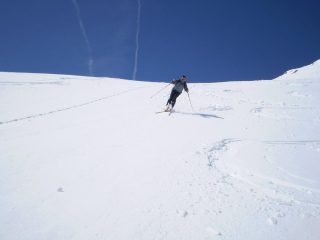 Un momento della discesa